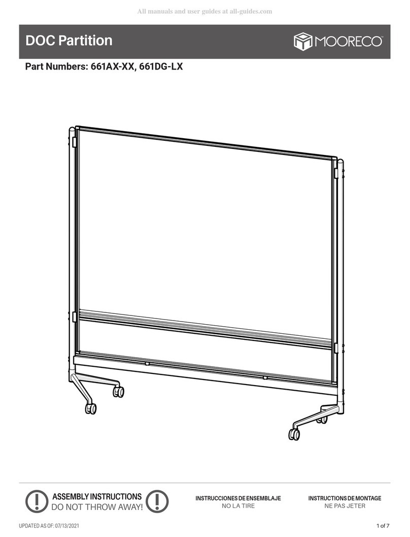Mooreco DOC Partition 661A Series User manual