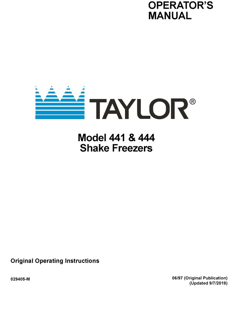 Taylor 444 operating instructions