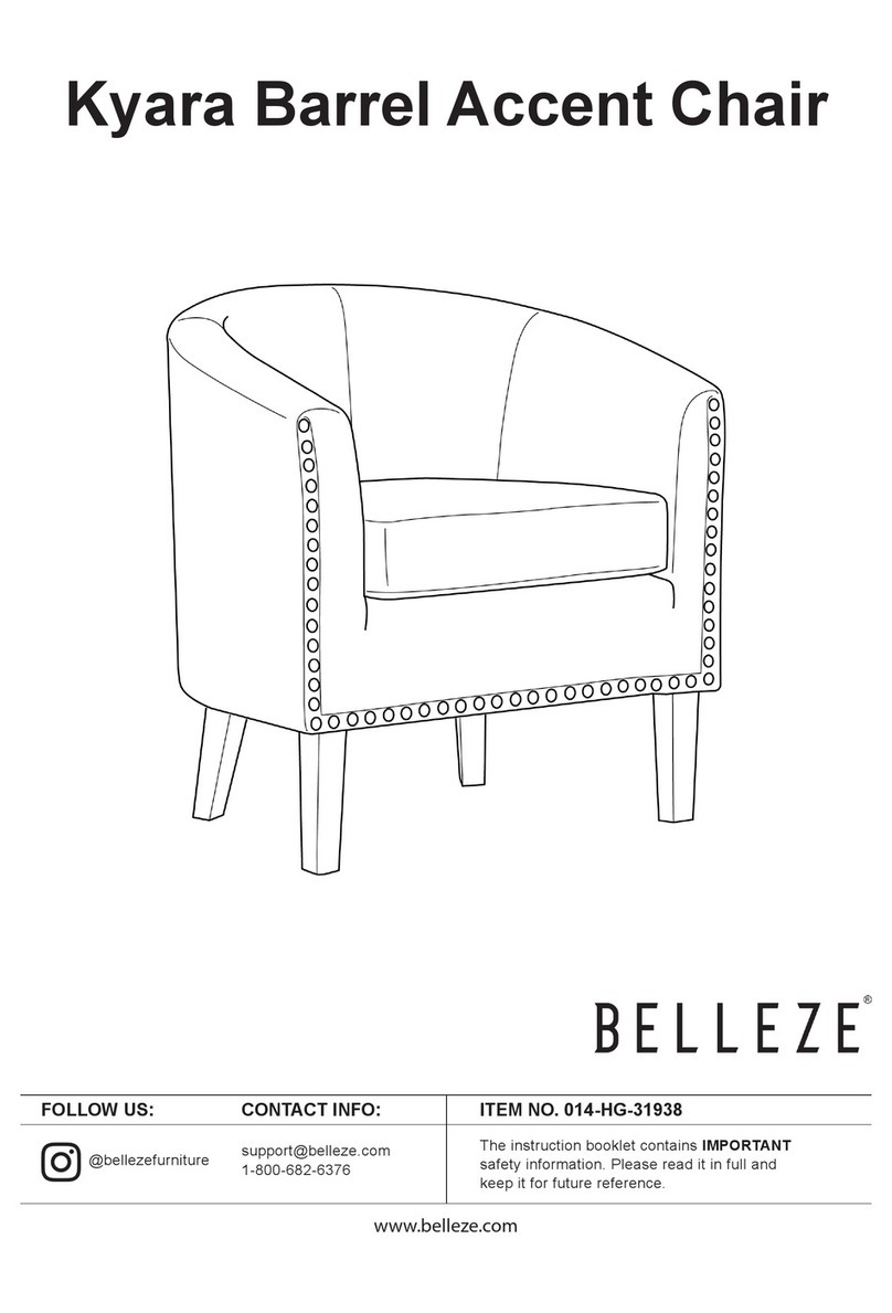 Belleze Kyara Barrel 014-HG-31938 manual Belleze Kyara Barrel 014-HG-31938 manual