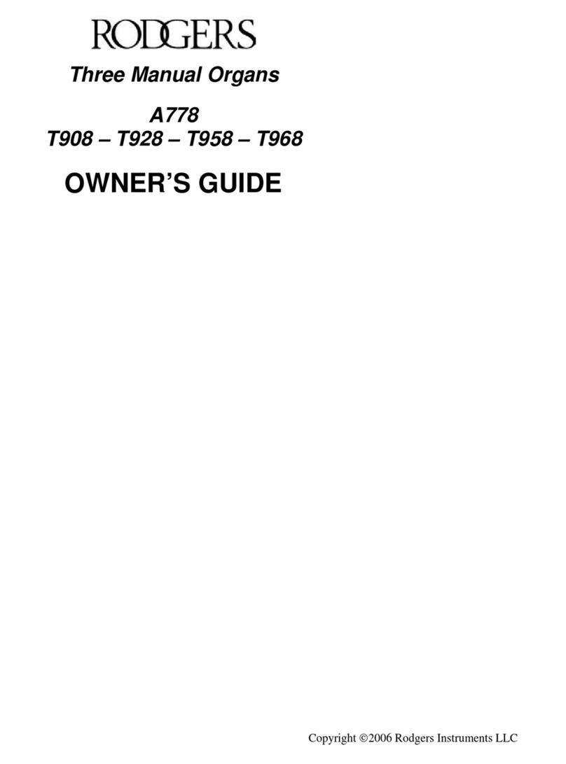 Rodgers A778 owner's guide