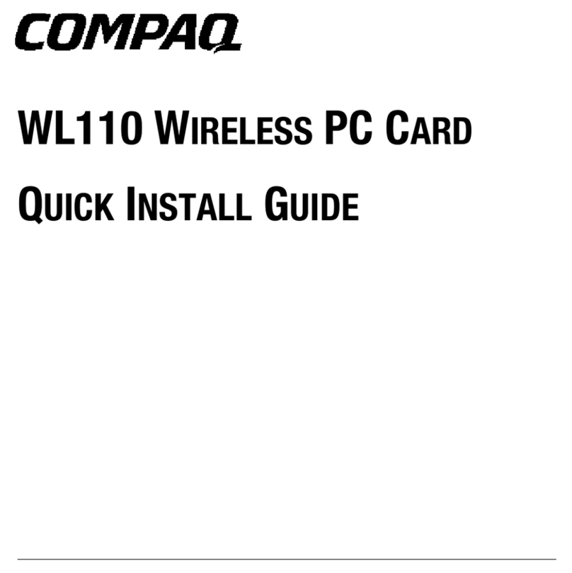 Compaq WL110 User manual