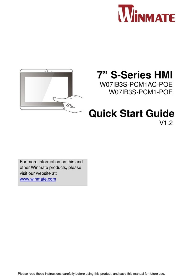 Winmate W07IB3S-PCM1AC-POE quick start guide