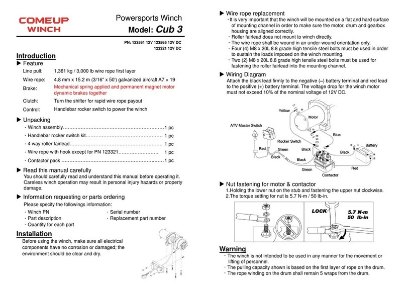 Comeup Cub3 quick start guide