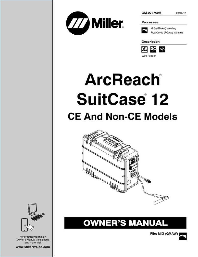 Miller ArcReach SuitCase 12 User manual
