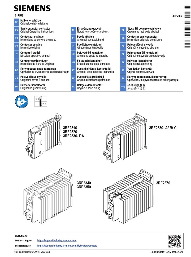 Siemens SIRIUS 3RF23 0 Series User manual