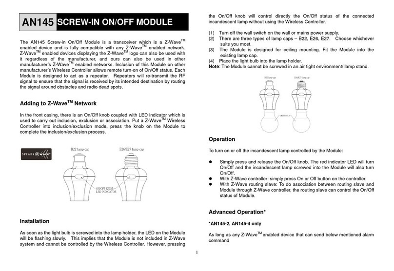 EVERSPRING AN145-2 User manual