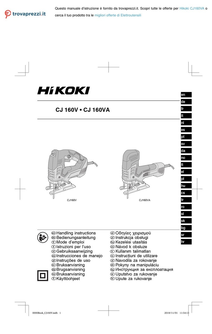 HIKOKI CJ 160V User manual