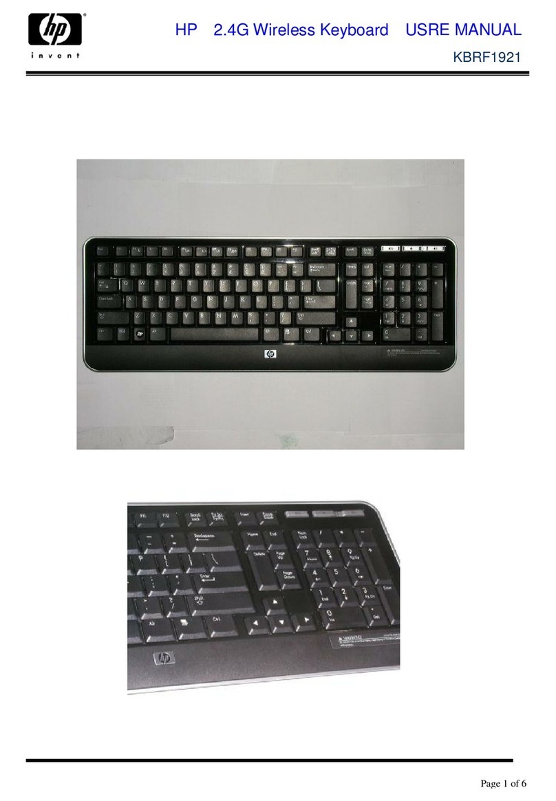 HP KBRF1921 User manual