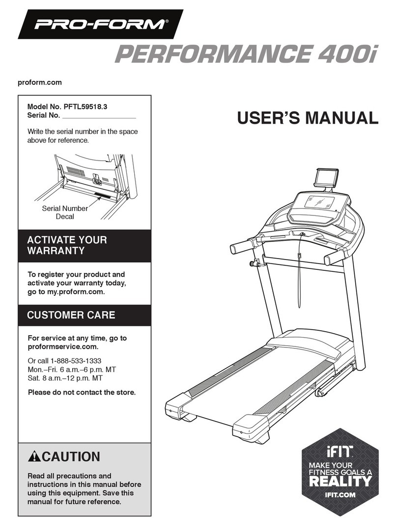 Pro-Form PFTL59518.3 User manual