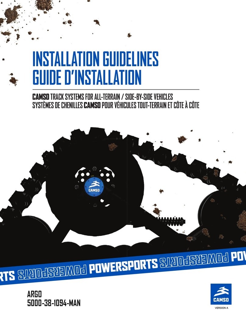 CAMSO ARGO 5000-38-1094-MAN Installation guidelines