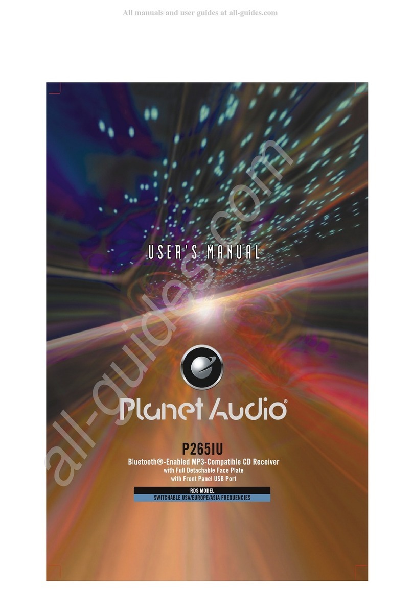 Planet Audio P265IU user manual