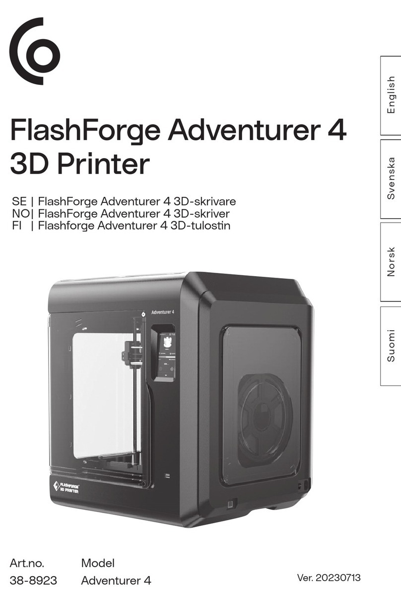 Flashforge Adventurer 4 User manual