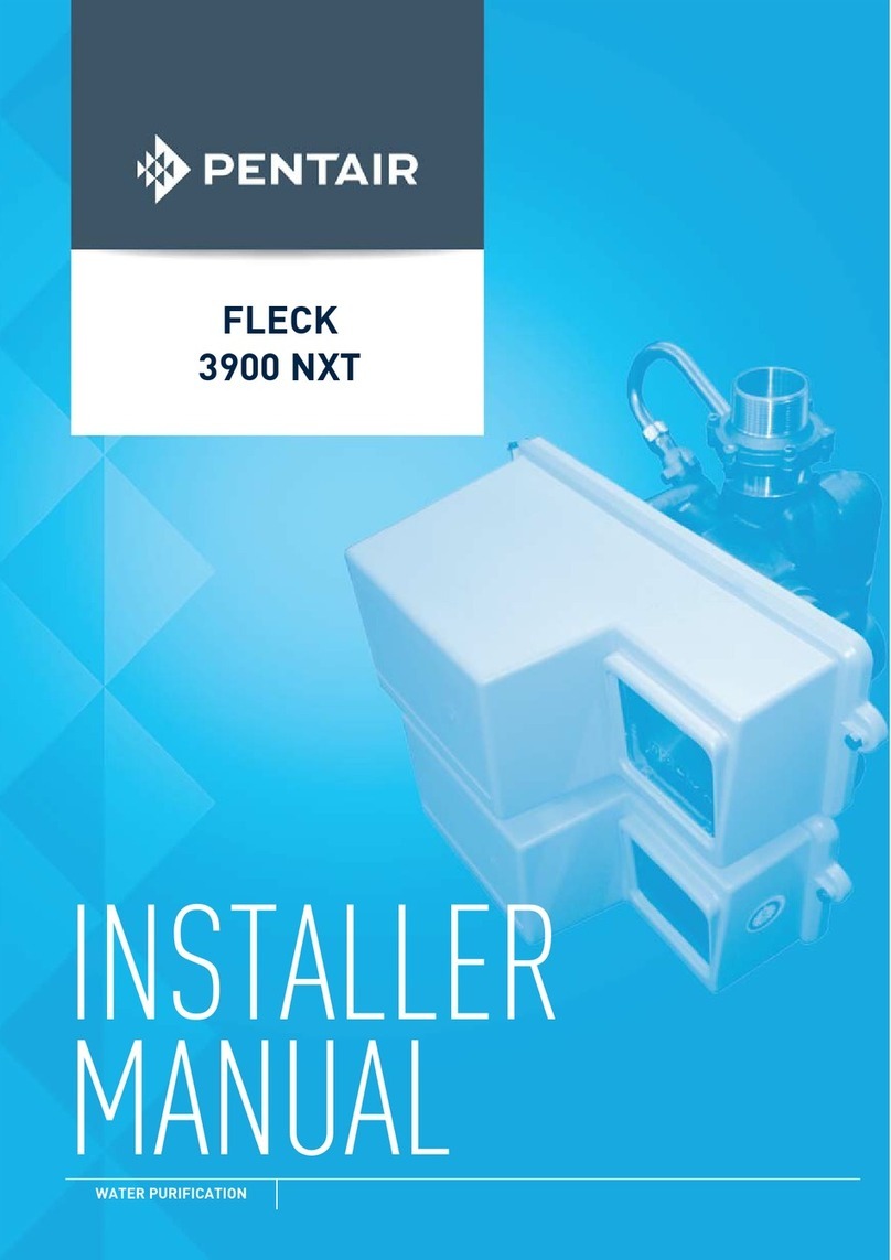 Pentair FLECK 3900 NXT Installer manual