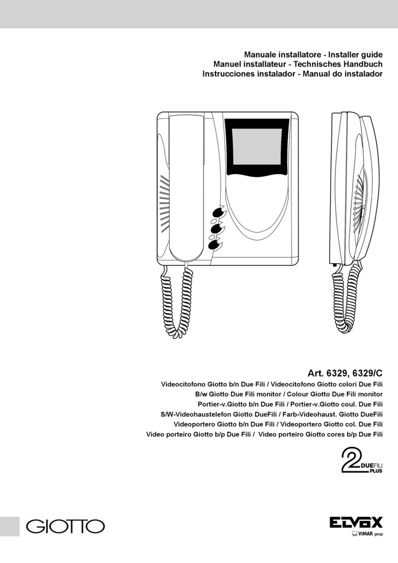 Elvox Giotto 6329/C Assembly instructions