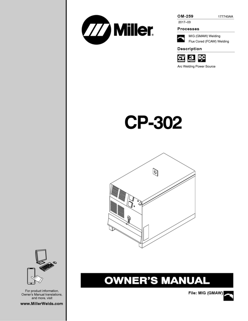 Miller CP-302 User manual