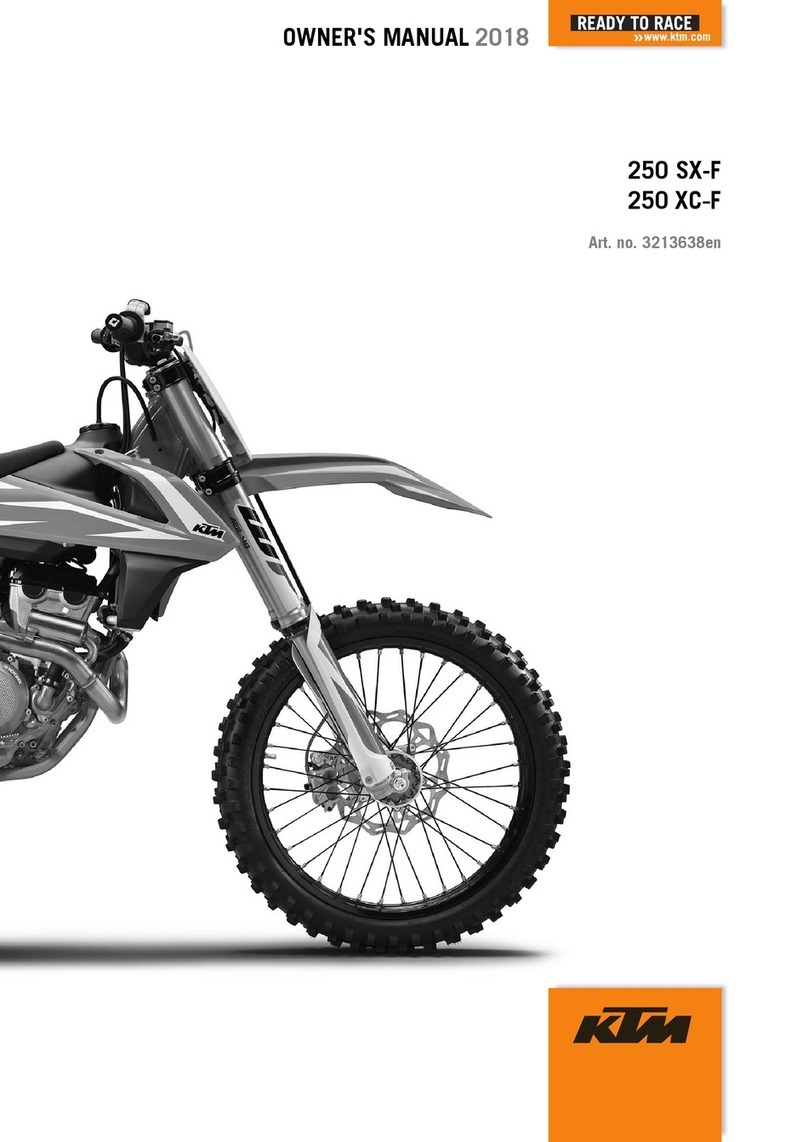 KTM 250 SX-F 2018 User manual