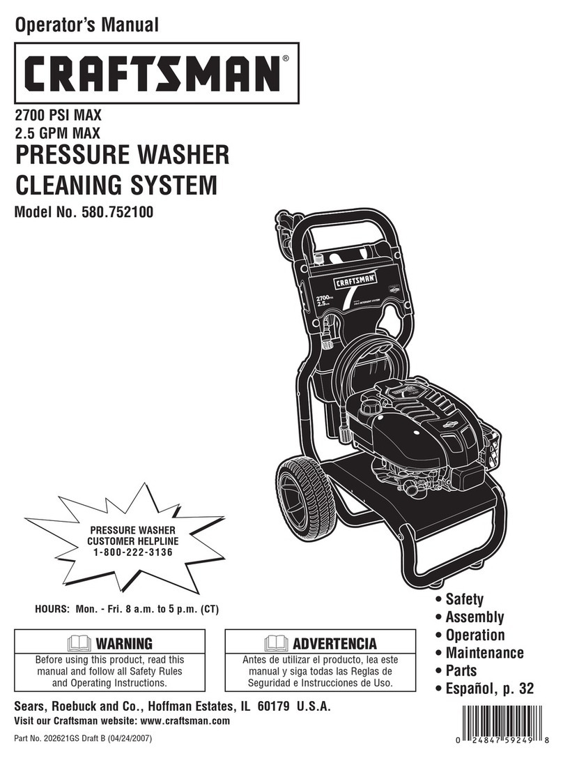 Craftsman 580.752100 Operator's manual