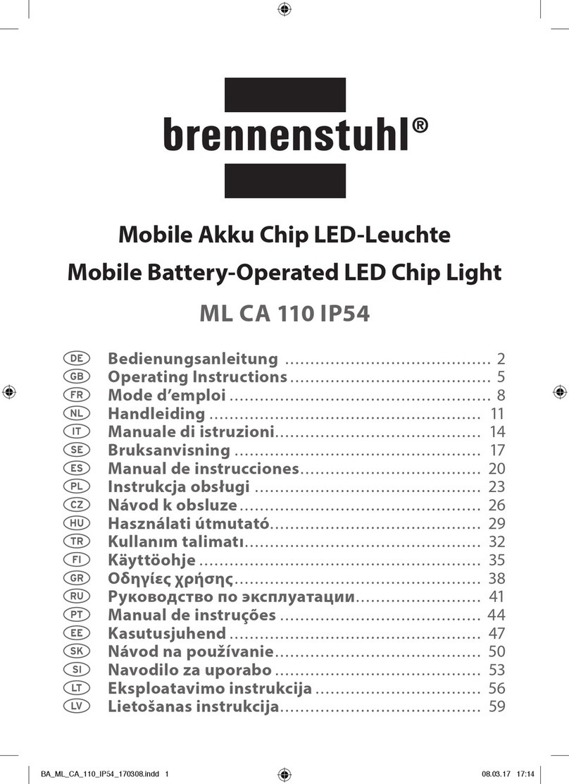 brennenstuhl ML CA 110 IP54 operating instructions brennenstuhl ML CA 110 IP54 operating instructions