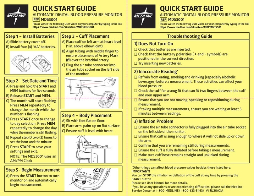 Medline MDS3001 User manual