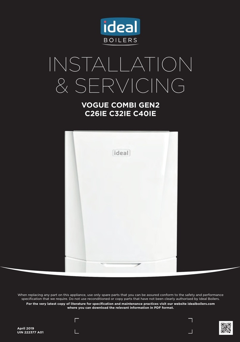 Ideal Boilers VOGUE COMBI C32IE User guide Ideal Boilers VOGUE COMBI C32IE User guide