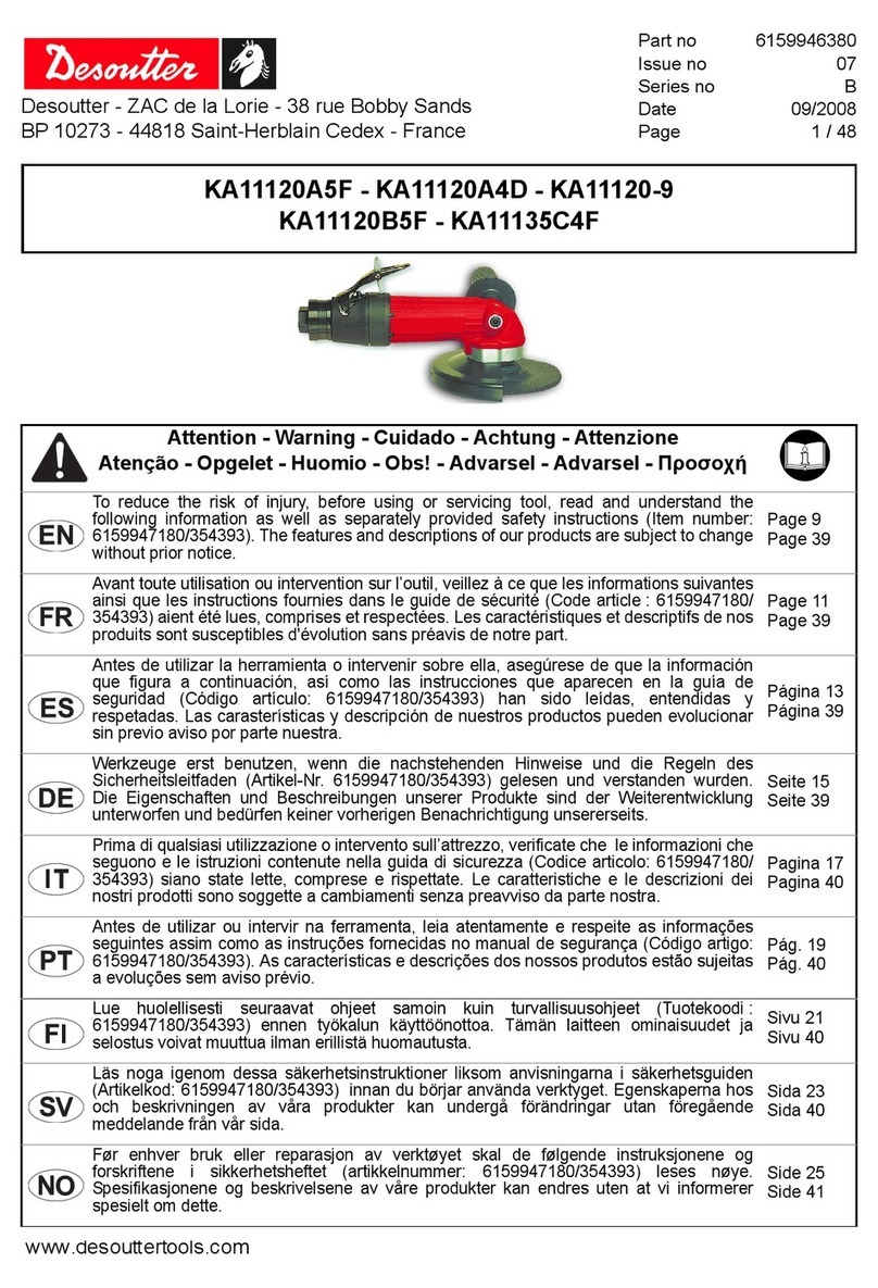 Desoutter KA11120A5F manual