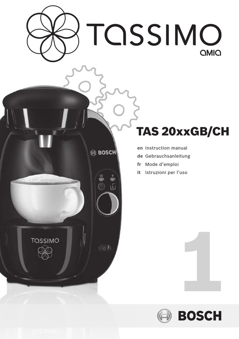 Bosch TASSIMO AMIA TAS 20 GB Series instruction manual