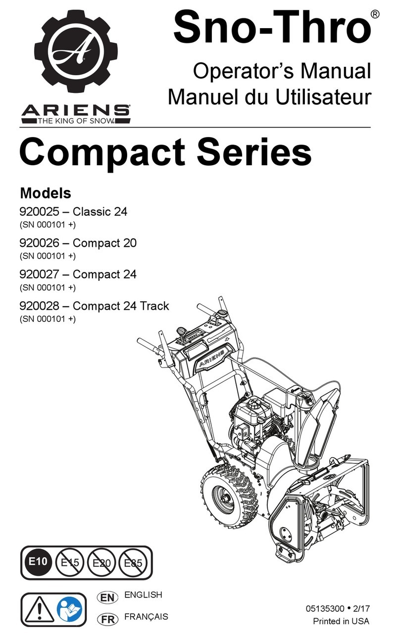 Ariens Sno-Thro Classic 24 User manual