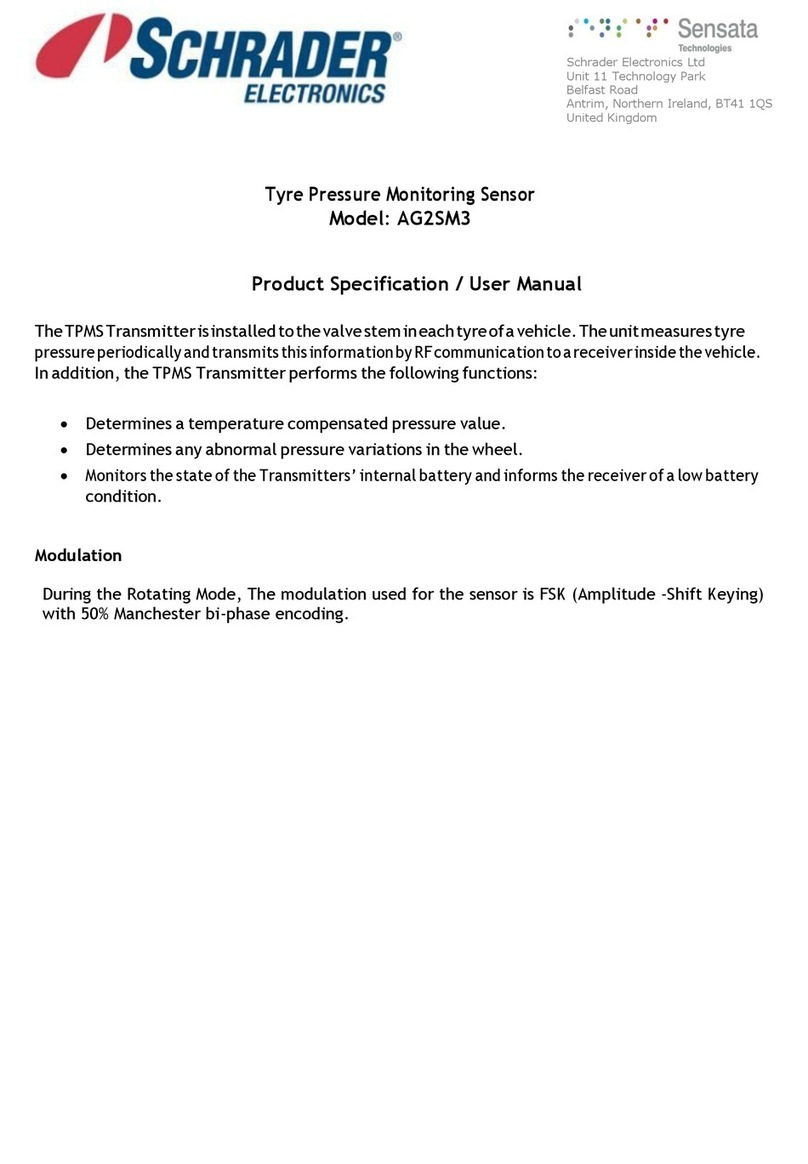 Schrader AG2SM3 user manual