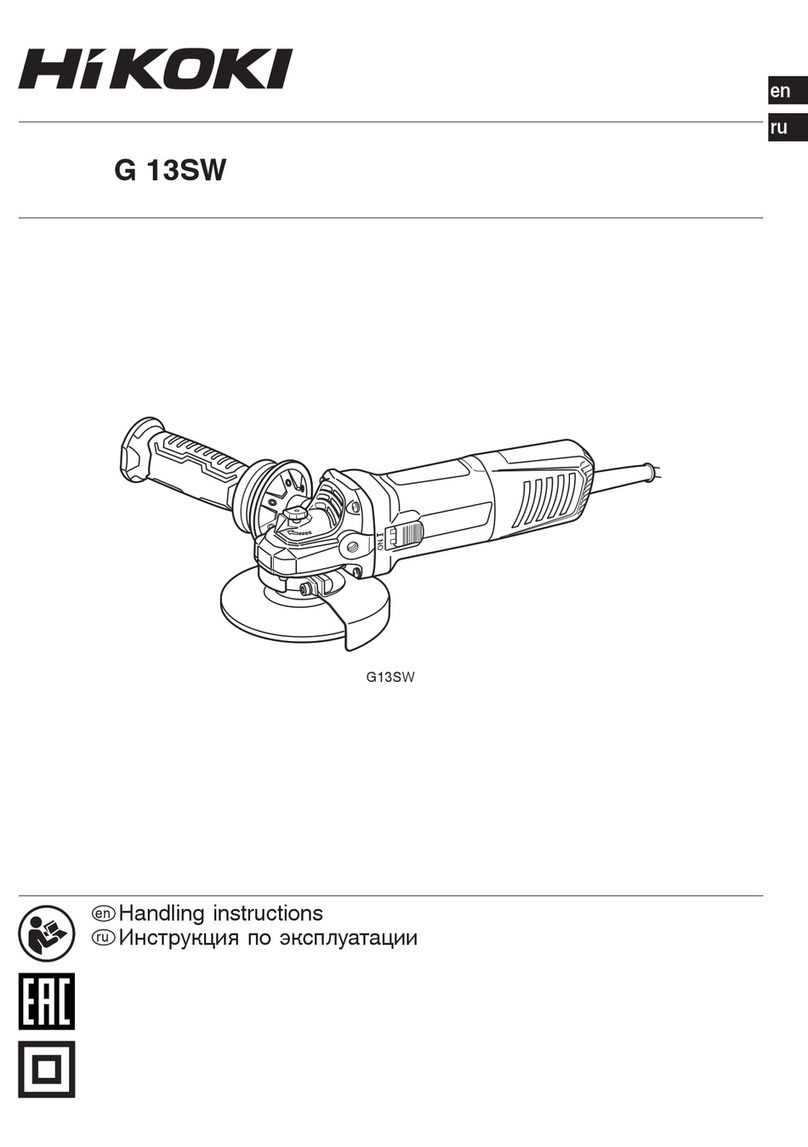Hitachi Koki G 13SW User manual