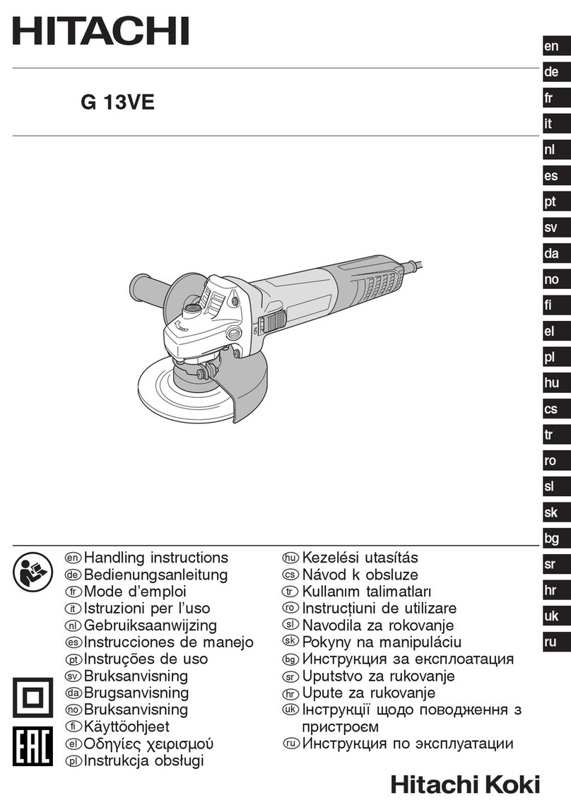 Hitachi G 13VE User manual