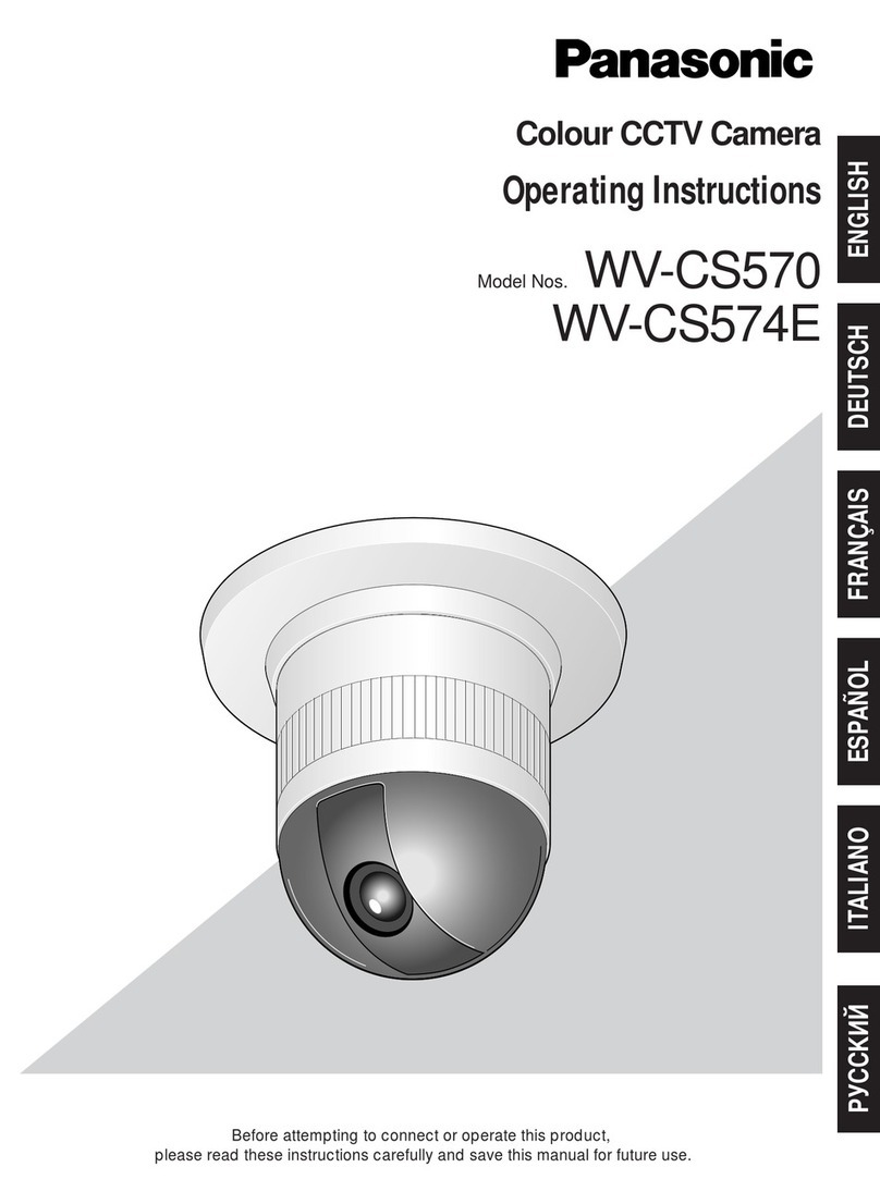 Panasonic WV-CS574E operating instructions