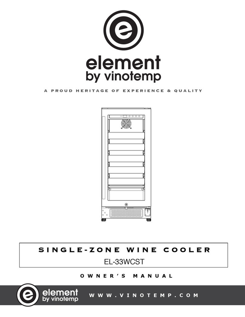 Vinotemp element EL-33WCST owner's manual
