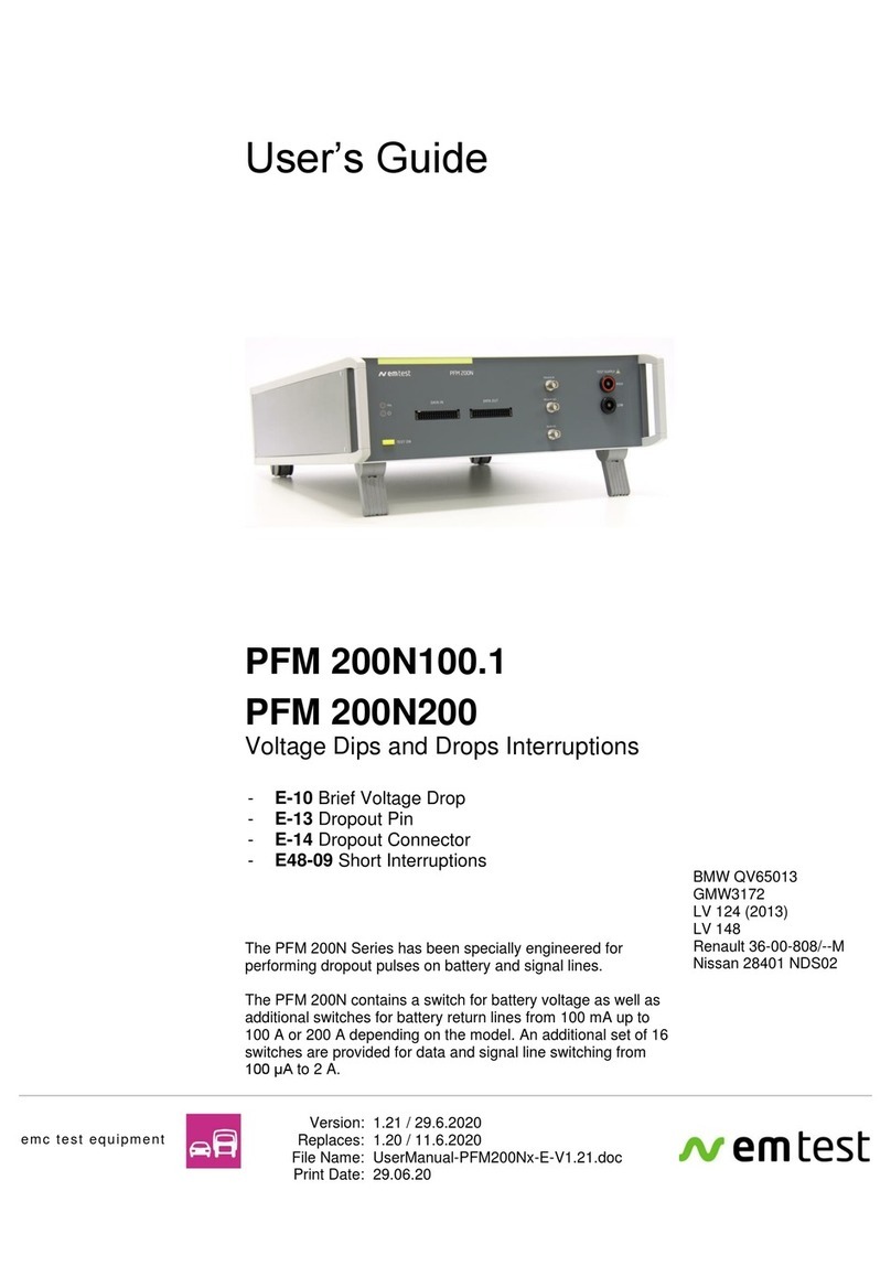 EMTEST PFM 200N200 user guide