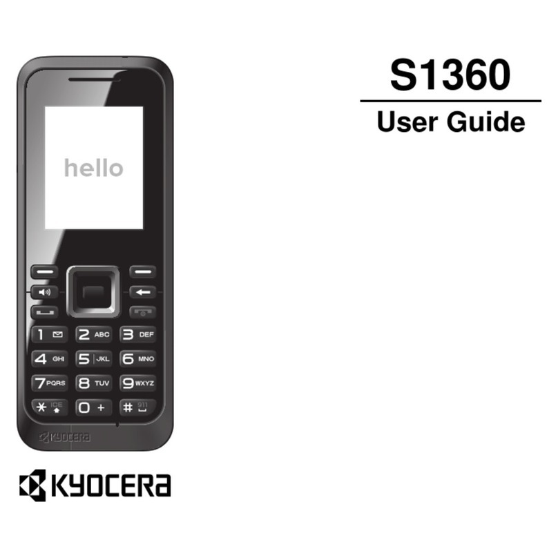 Kyocera S1360 User manual
