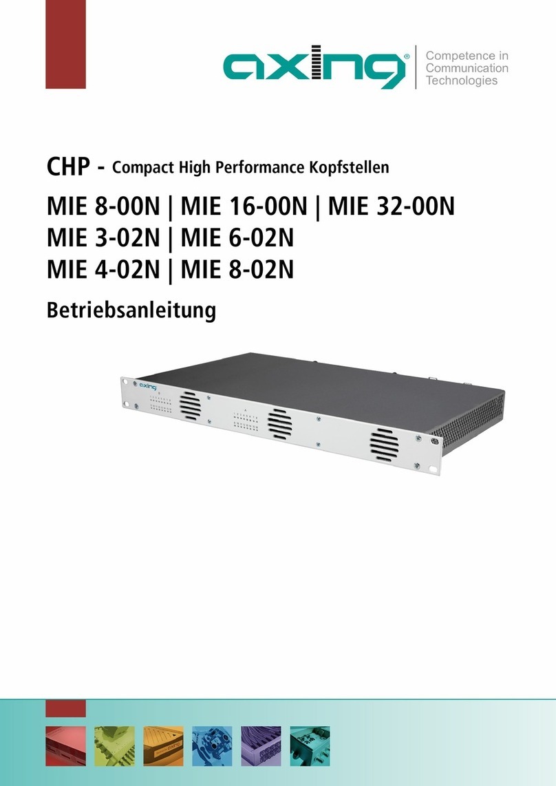 axing MIE 8-00N operating instructions