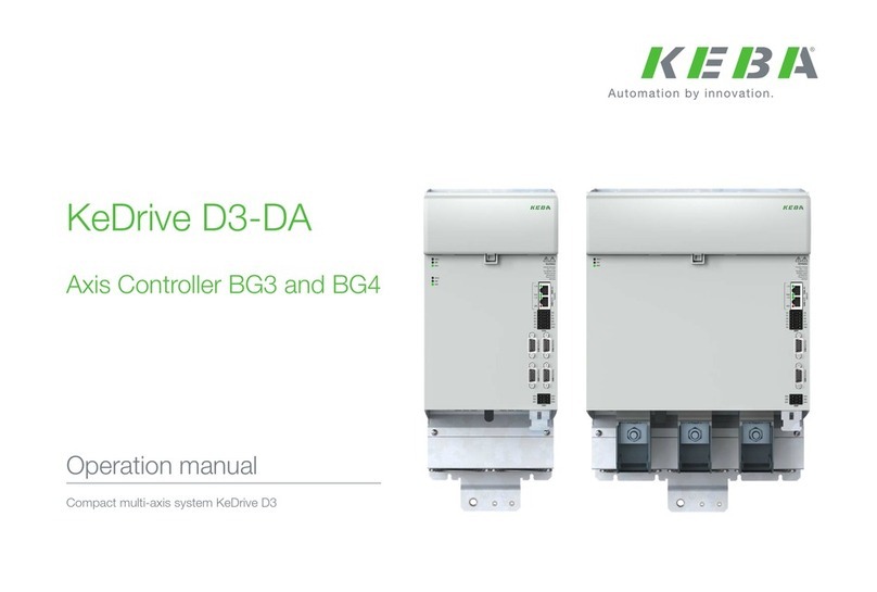Keba KeDrive D3-DA BG3 Operation manual Keba KeDrive D3-DA BG3 Operation manual