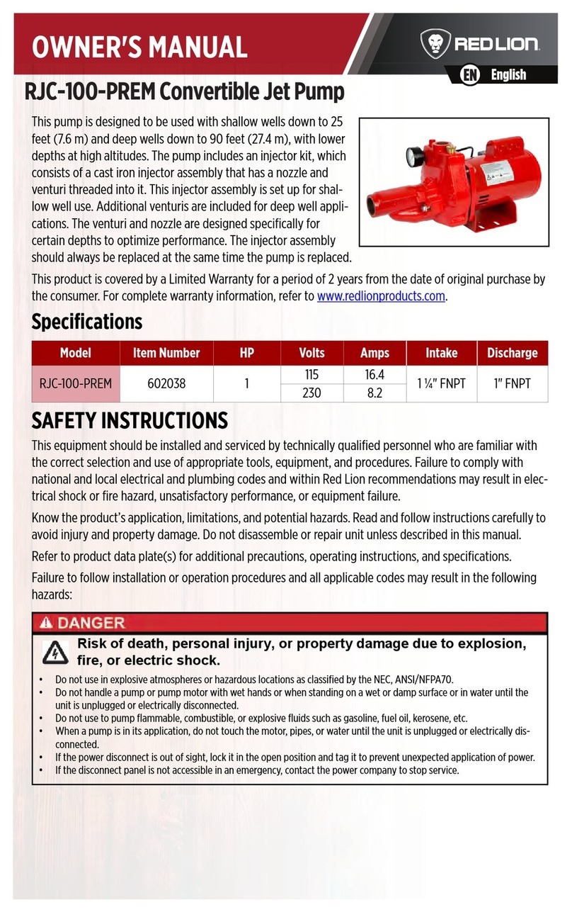 red lion RJC-100-PREM User manual