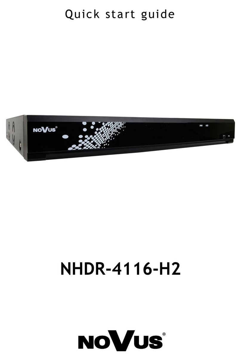Novus NHDR-4116-H2 User manual