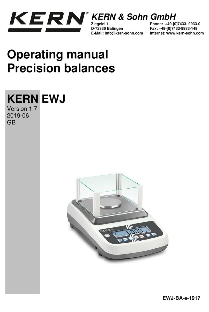 KERN EWJ 300-3H User manual