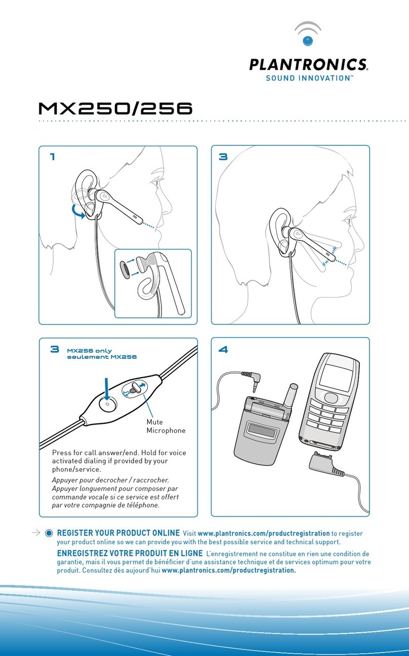 Plantronics MX256 instructions
