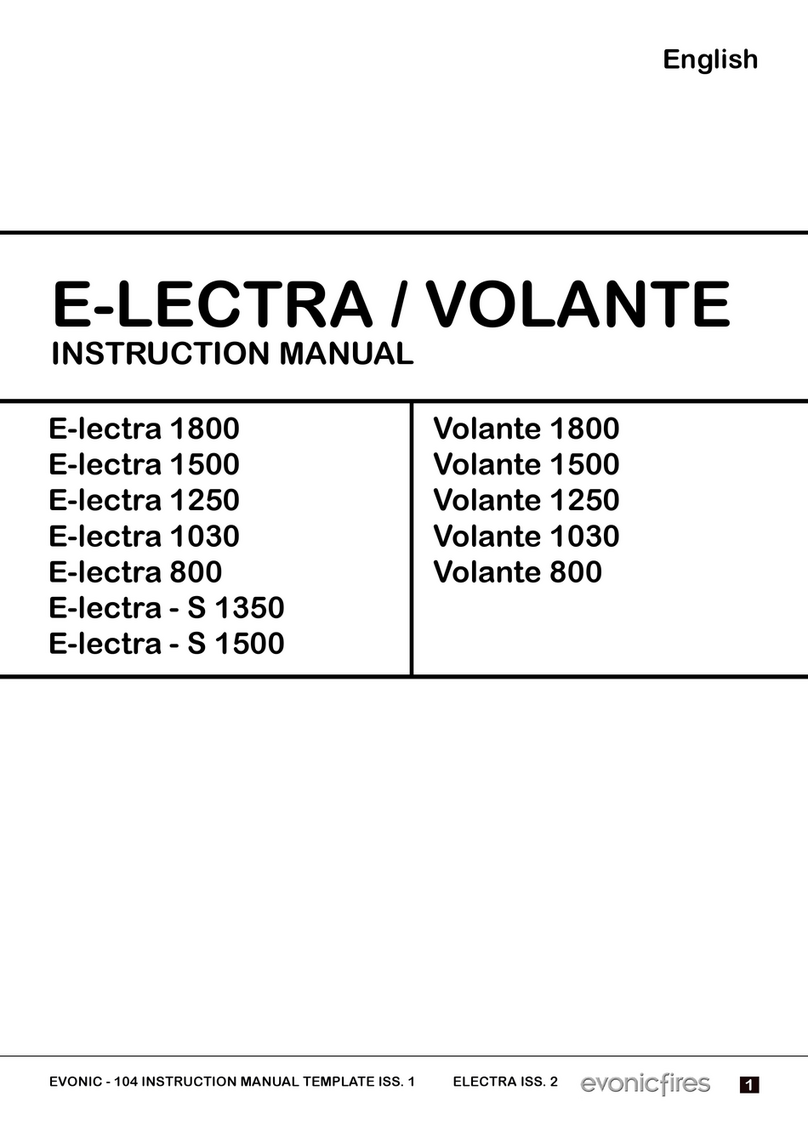 Evonicfires VOLANTE Series instruction manual