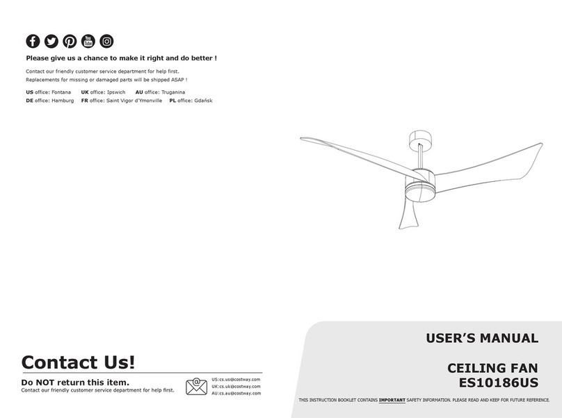 Costway ES10186US user manual Costway ES10186US user manual