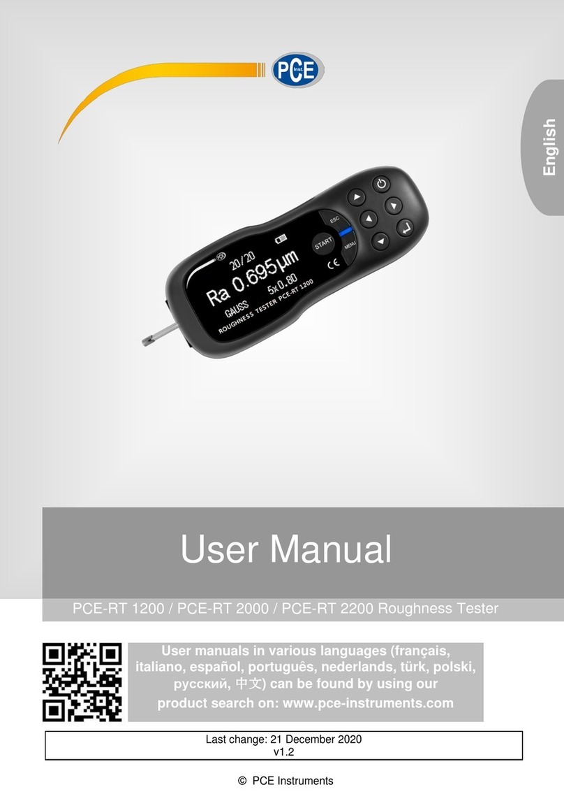 PCE Health and Fitness PCE-RT 2200 User manual PCE Health and Fitness PCE-RT 2200 User manual