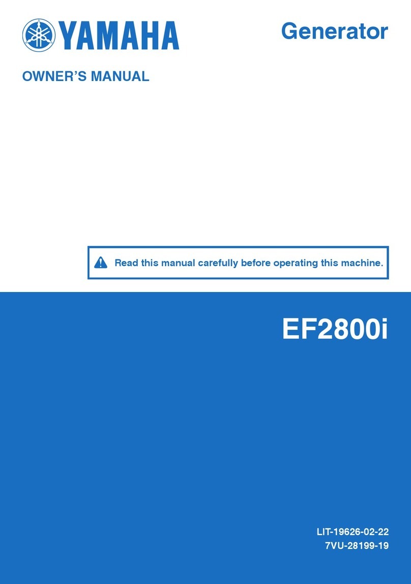 Yamaha EF2800i - Inverter Generator User manual