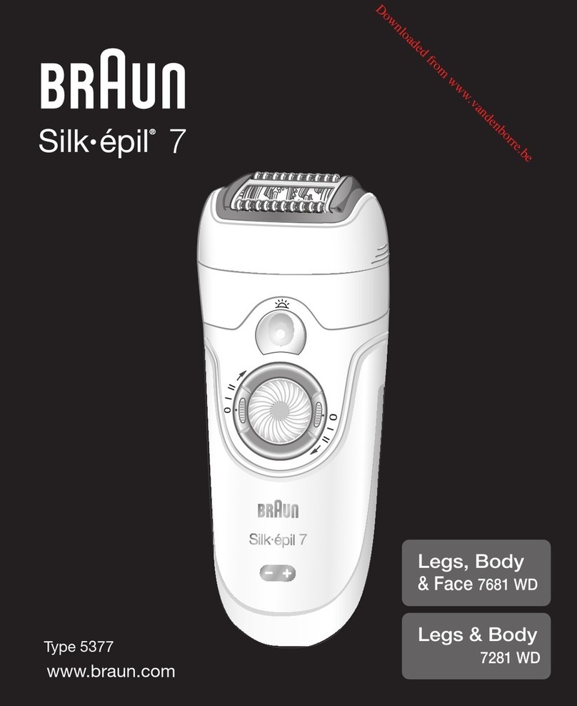 Braun SILK-EPIL 7 7681 WD manual