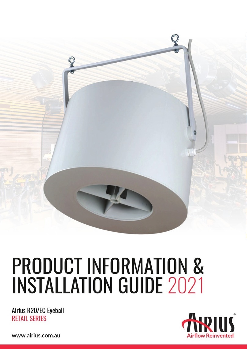 Airius R20/EC Eyeball PRODUCT INFORMATION & INSTALLATION GUIDE