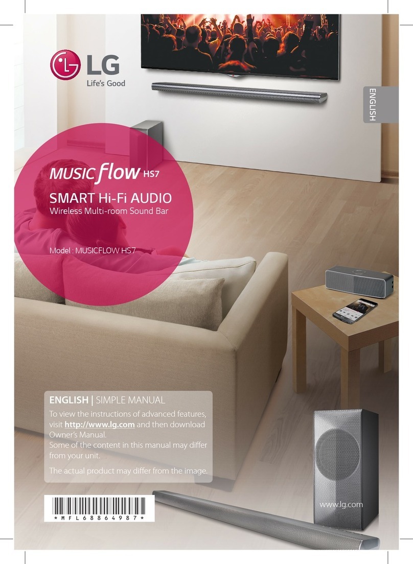 LG MUSICFLOW HS7 Simple manual
