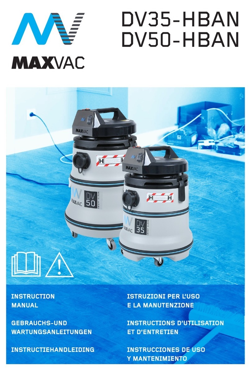 MaxVac DV35-HBAN instruction manual