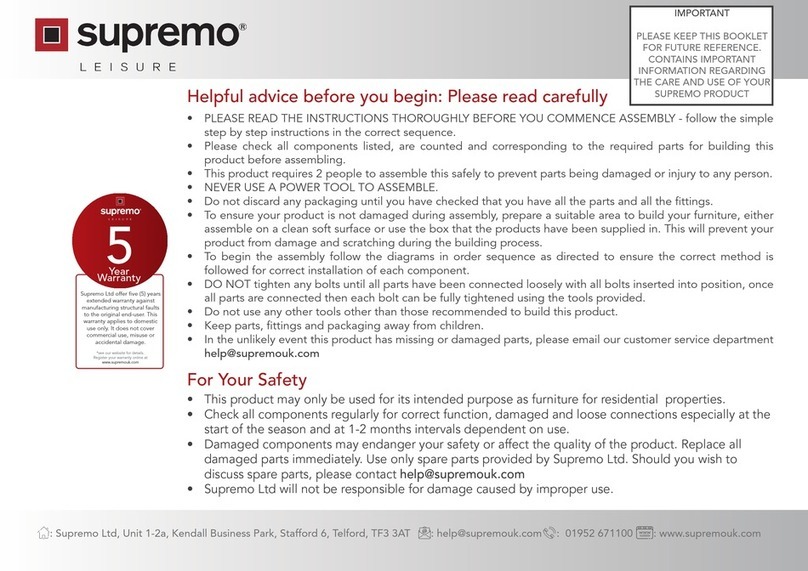 supremo LEISURE LS-059-CT Assembly instruction