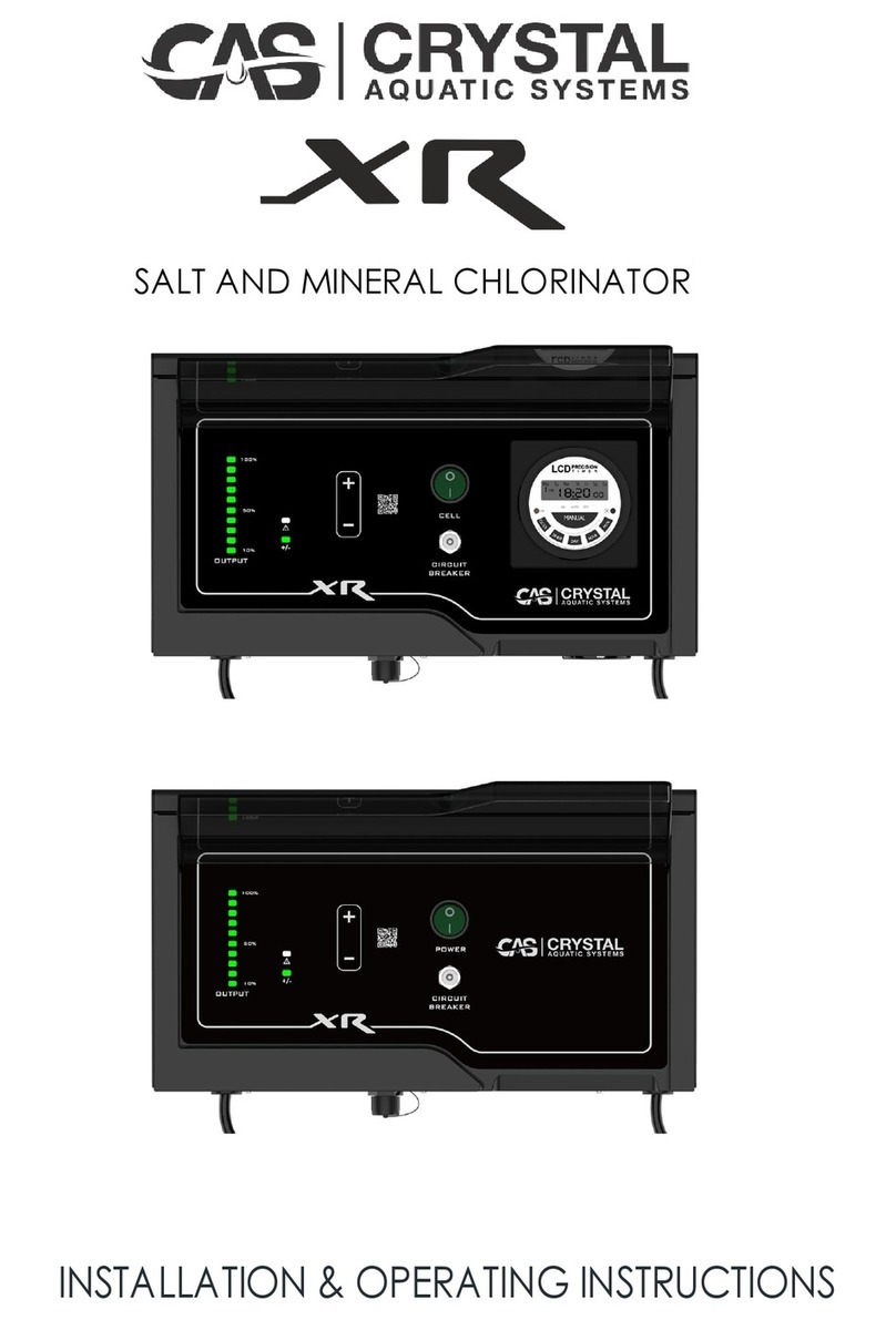 CAS CRYSTAL XR Installation & operating instructions